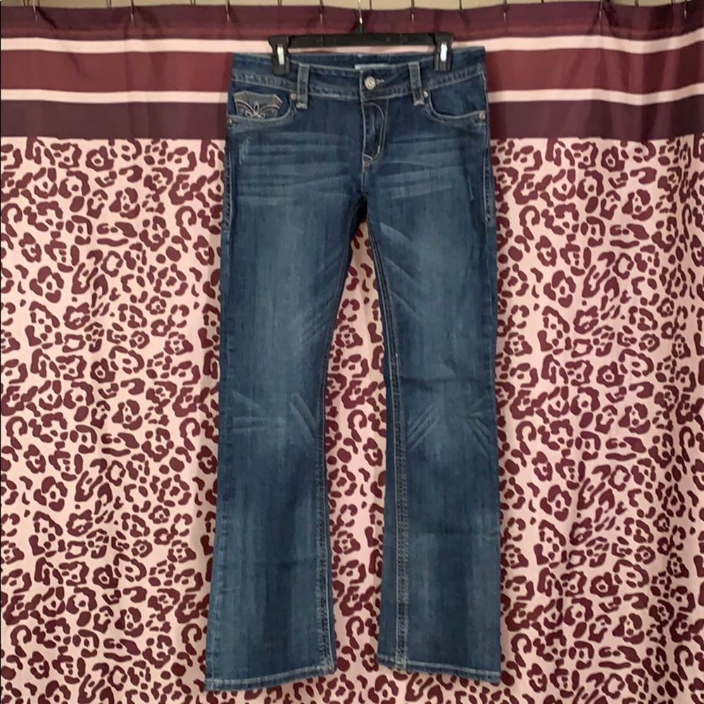 Embellished western jeans